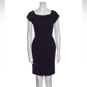 Diane Von Furstenberg DVF wool Purple Dress 8